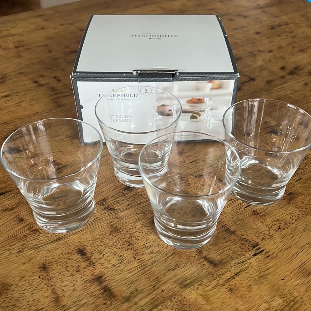 Threshold cocktail glasses set of 4